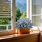 16 Bundles UV-Resistant Artificial Daisy Flowers – Faux Silk Blue Blooms for Outdoor Porch, Patio, Garden, Window Box & Planter Decor